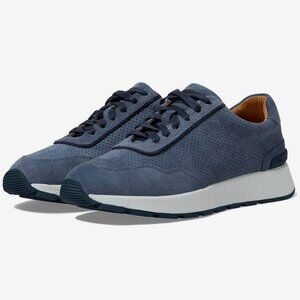 NIB Men's Peter Millar Wayfare Runner Suede Sneakers Navy -  9